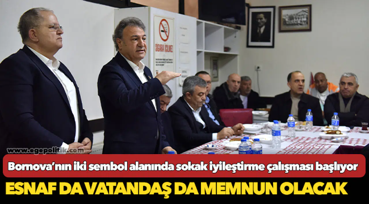 Bornova’nın iki sembol alanında  sokak iyileştirme çalışması başlıyor