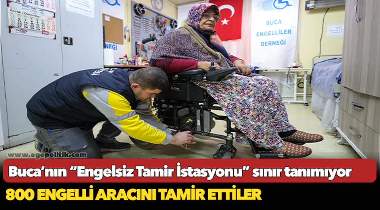 Buca’nın “Engelsiz Tamir İstasyonu” sınır tanımıyor