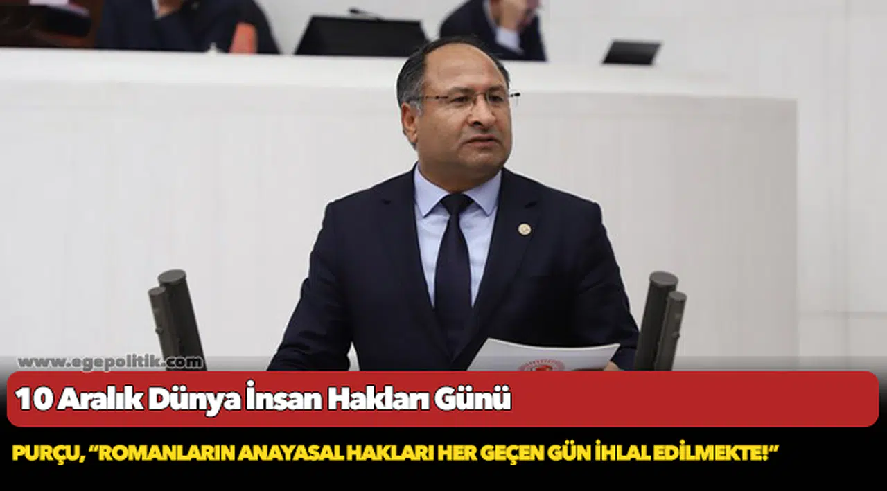 CHP'li Purçu, “Romanların Anayasal Hakları Her Geçen Gün İhlal Edilmekte!”