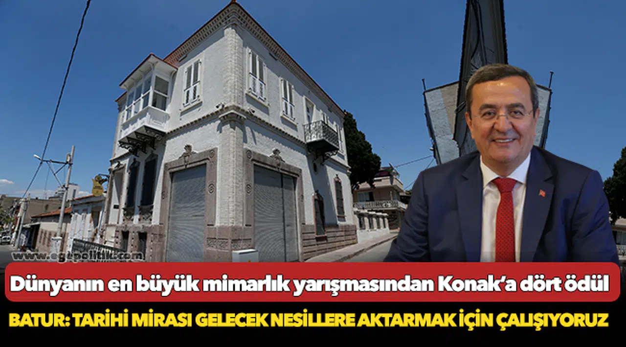Dünyanın en büyük mimarlık yarışmasından Konak’a dört ödül