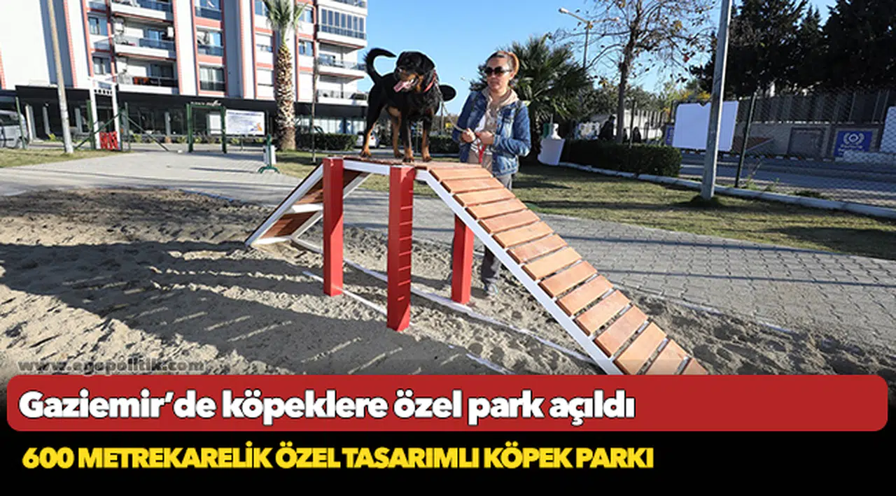 Gaziemir’de köpeklere özel park açıldı