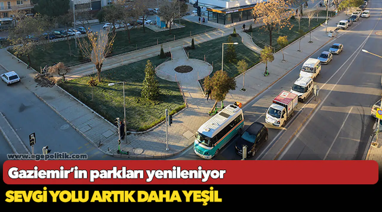 Gaziemir’in parkları yenileniyor