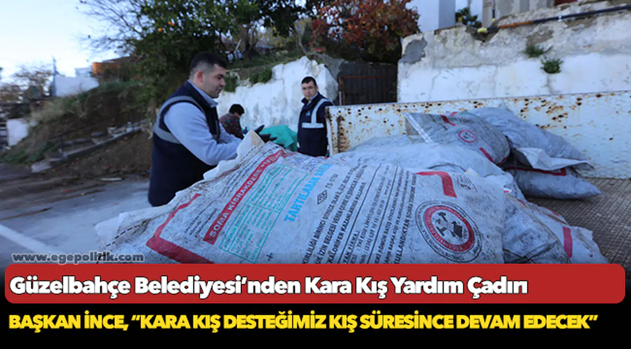 Güzelbahçe Belediyesi’nden Kara Kış Yardım Çadırı