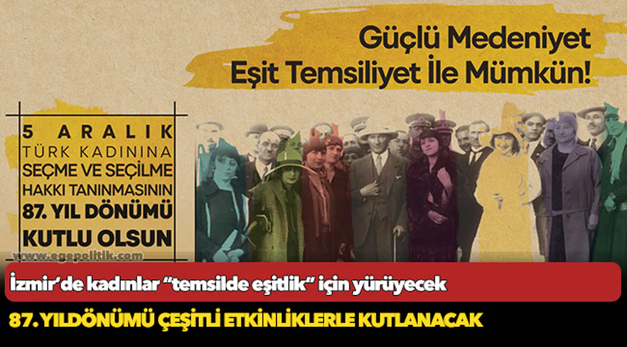 İzmir’de kadınlar “temsilde eşitlik” için yürüyecek