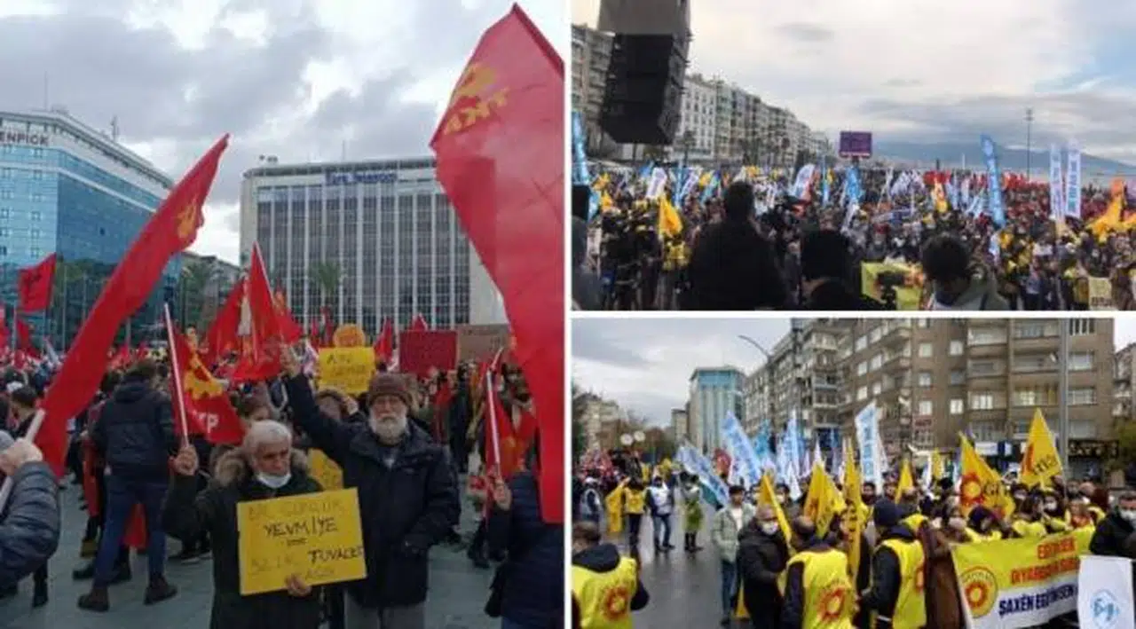 İzmir ve Diyarbakır'da 'Geçinemiyoruz!' mitingleri