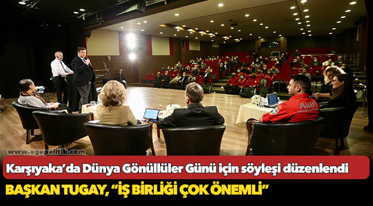 Karşıyaka’da Dünya Gönüllüler Günü için söyleşi düzenlendi