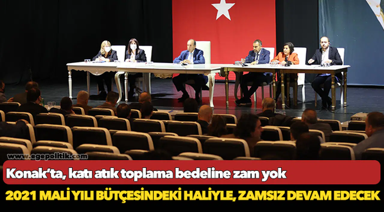 Konak’ta, katı atık toplama bedeline zam yok