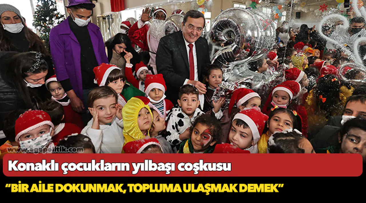 Konaklı çocukların  yılbaşı coşkusu