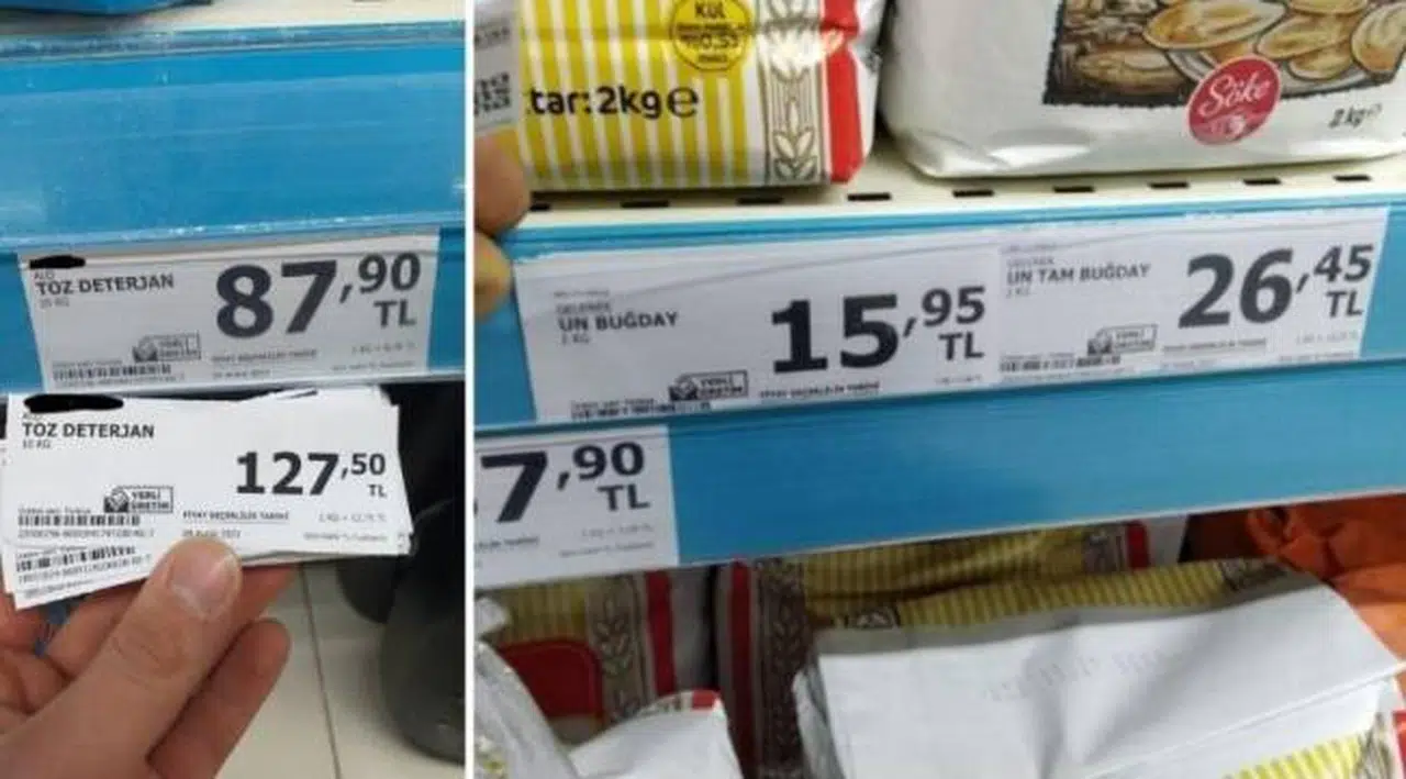 Marketlerde yine fiyatlar değişti: Ürünlerin fiyatı neredeyse ikiye katlandı