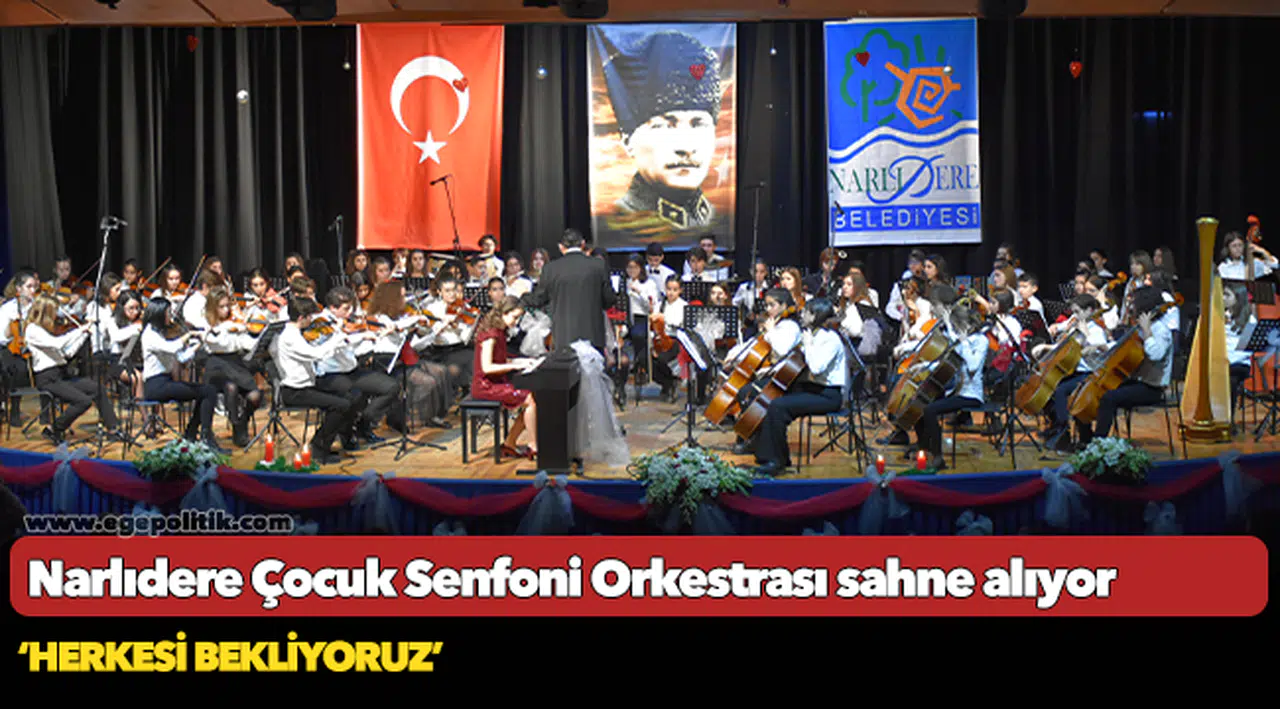 Narlıdere Çocuk Senfoni Orkestrası sahne alıyor