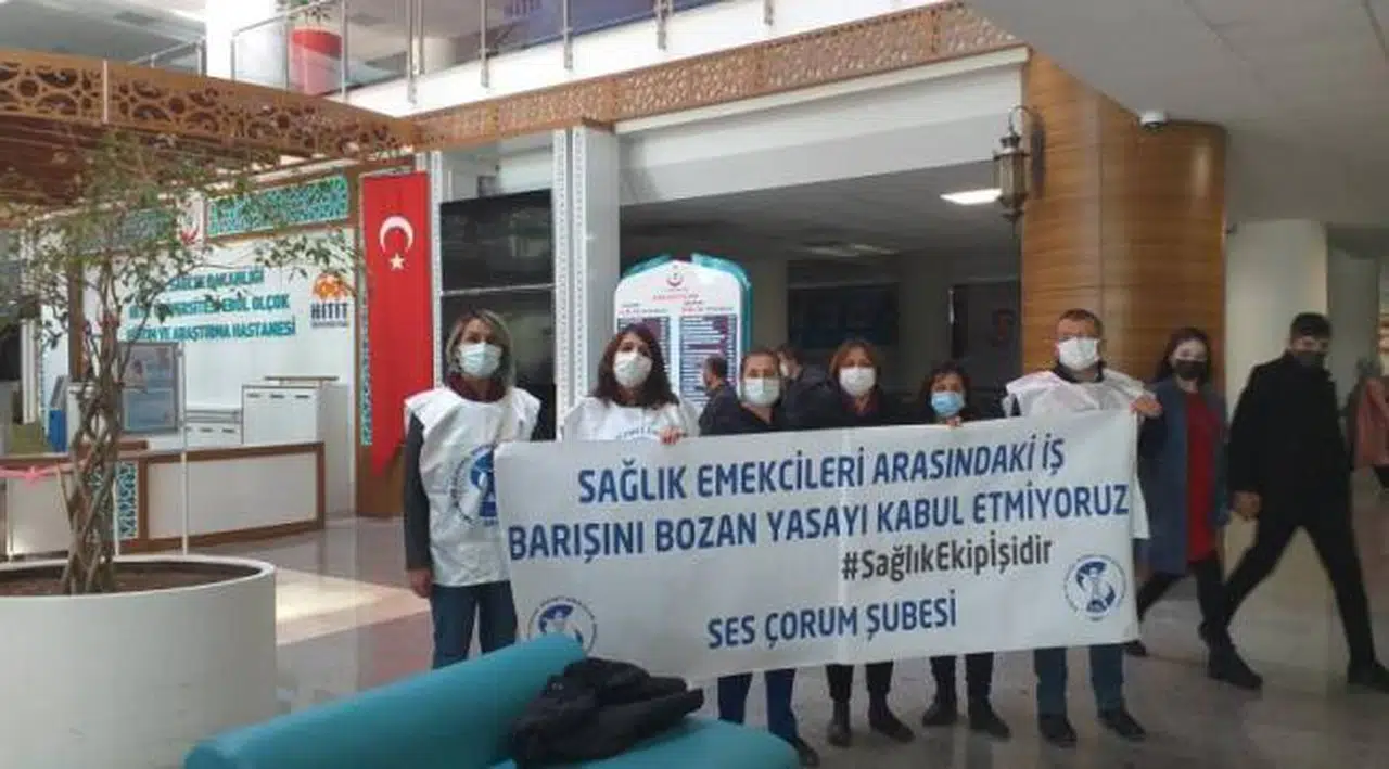 Sağlık emekçileri iş bıraktı