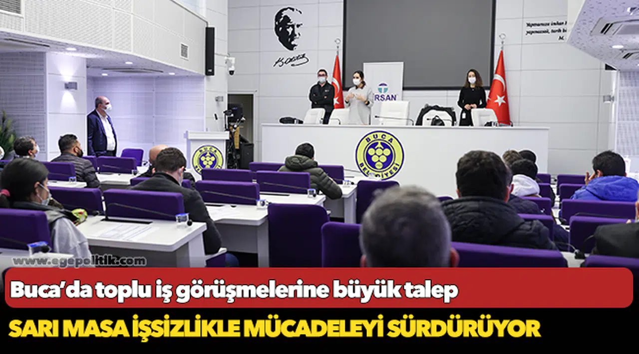 Sarı Masa işsizlikle mücadeleyi sürdürüyor