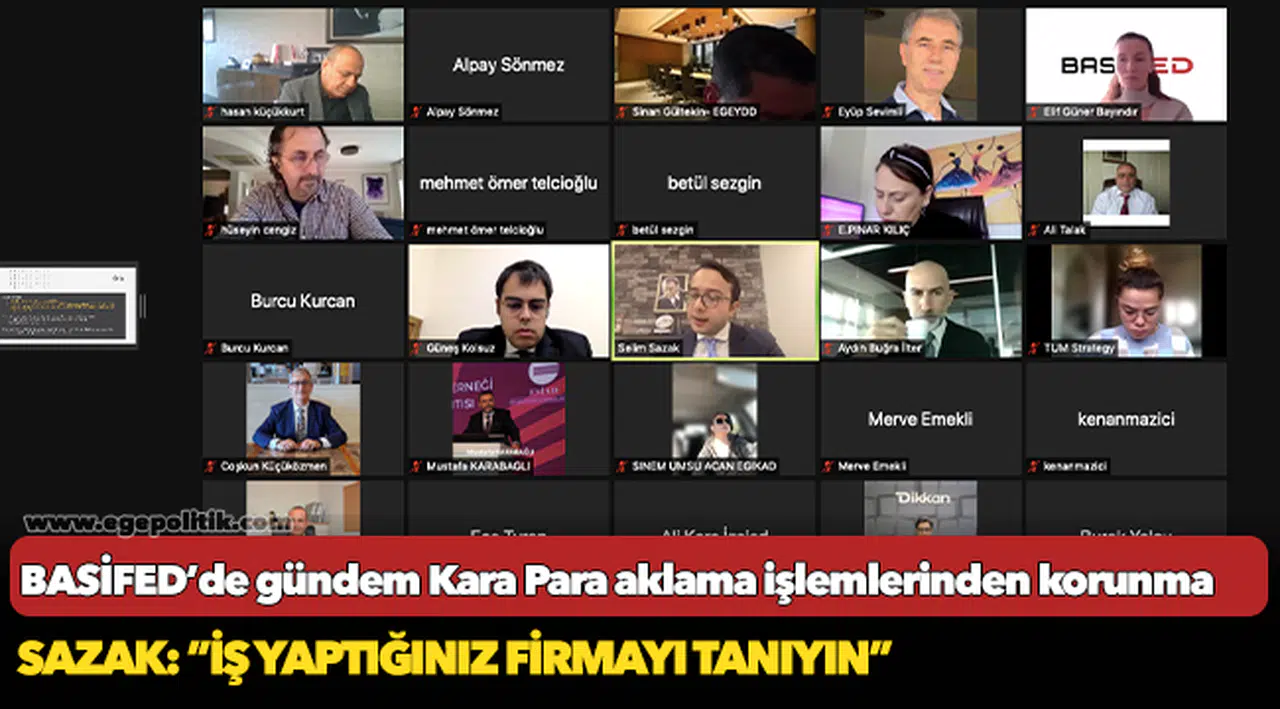 Sazak: "İş yaptığınız firmayı tanıyın"