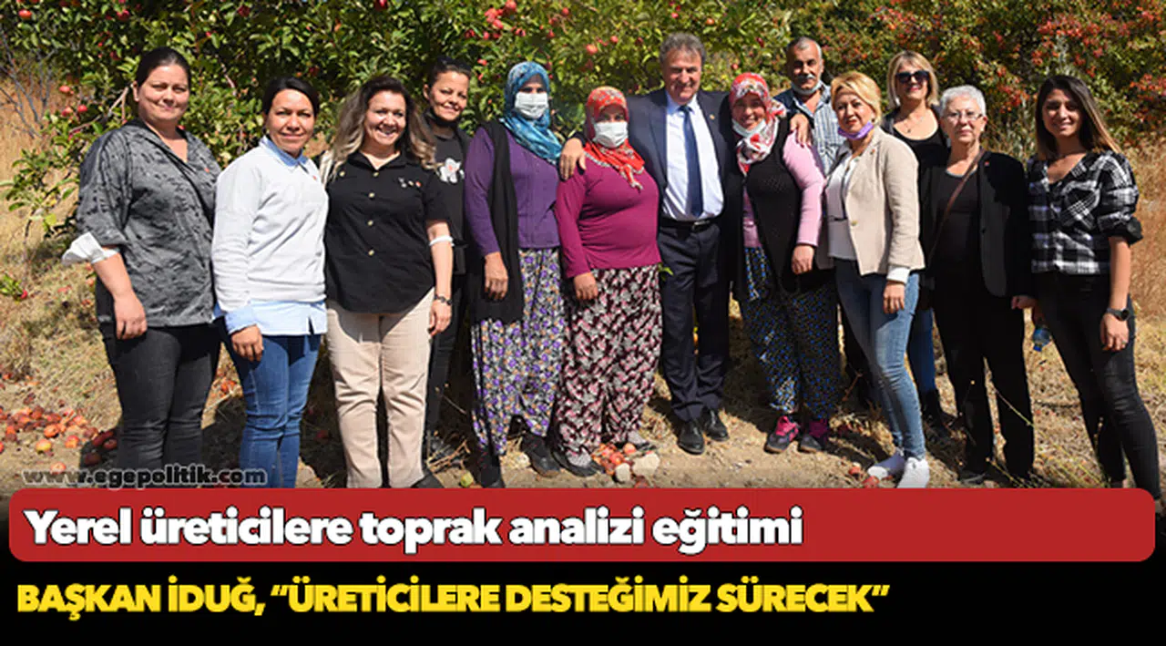 Yerel üreticilere toprak analizi eğitimi
