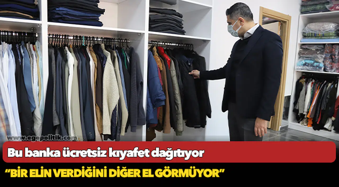 Bu banka ücretsiz kıyafet dağıtıyor
