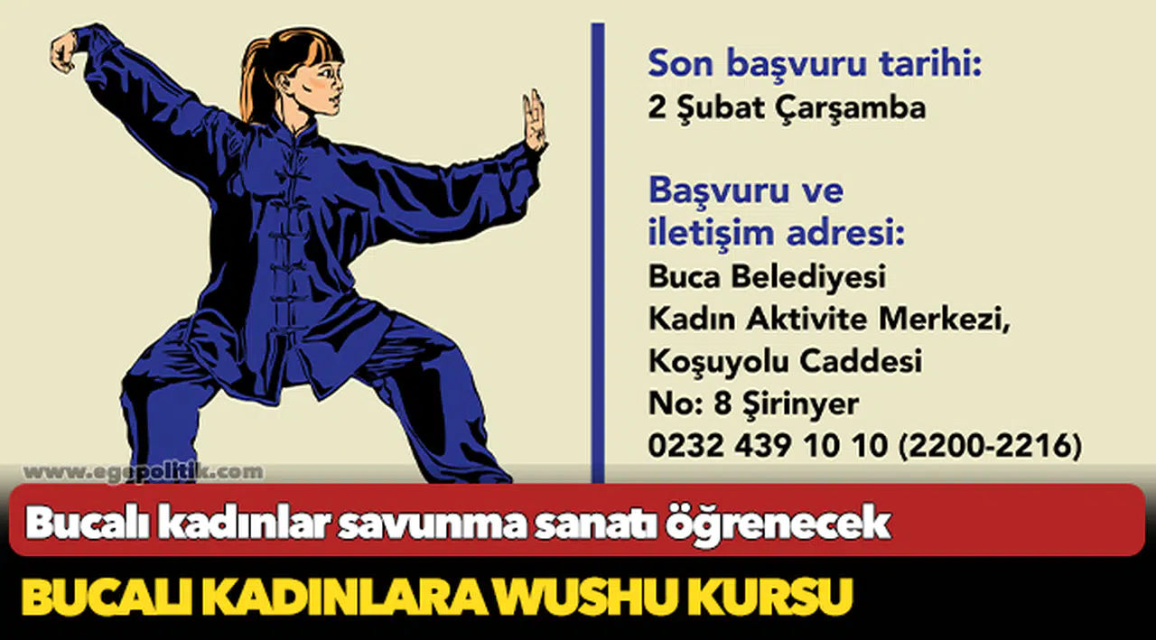 Bucalı kadınlar savunma sanatı öğrenecek