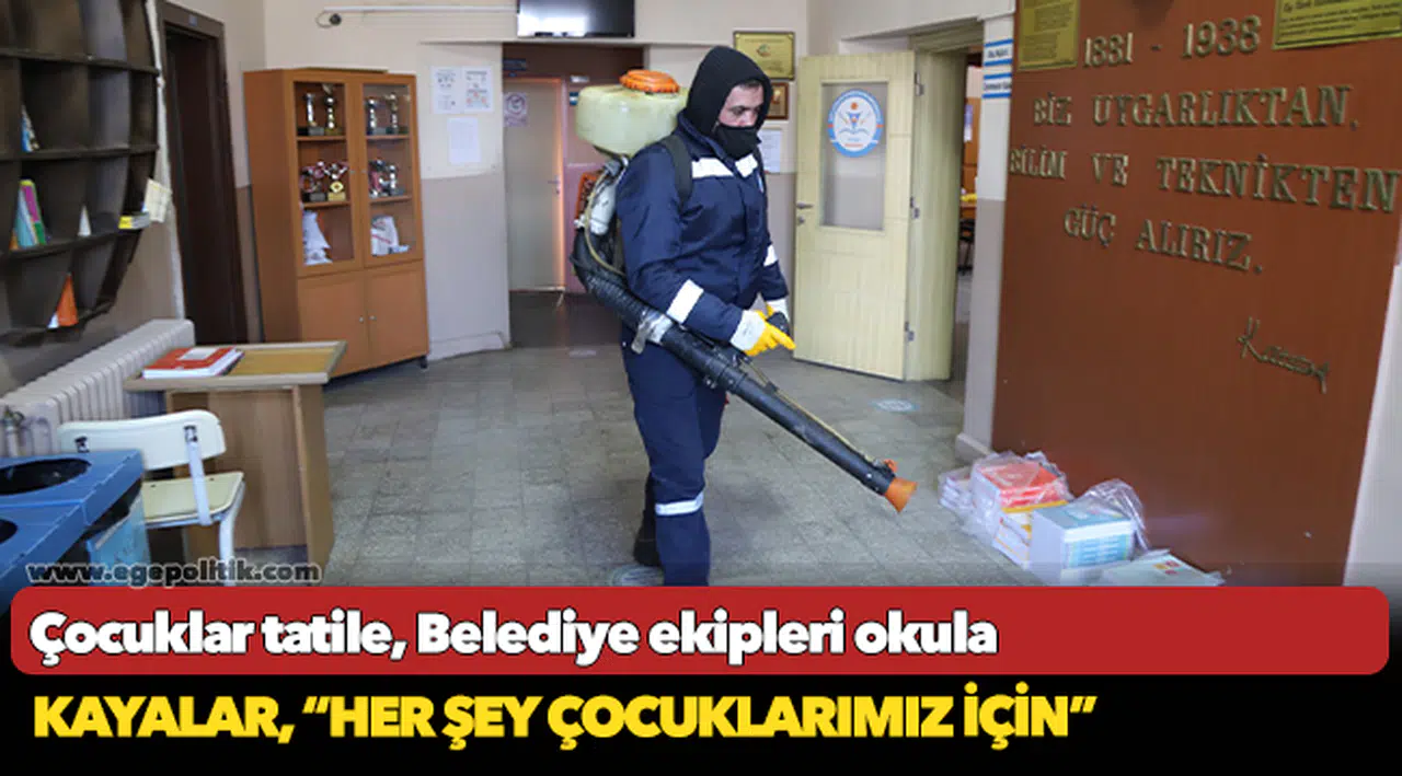 Çocuklar tatile, Belediye ekipleri okula