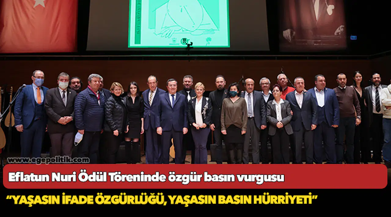Eflatun Nuri Ödül Töreninde  Özgür basın vurgusu
