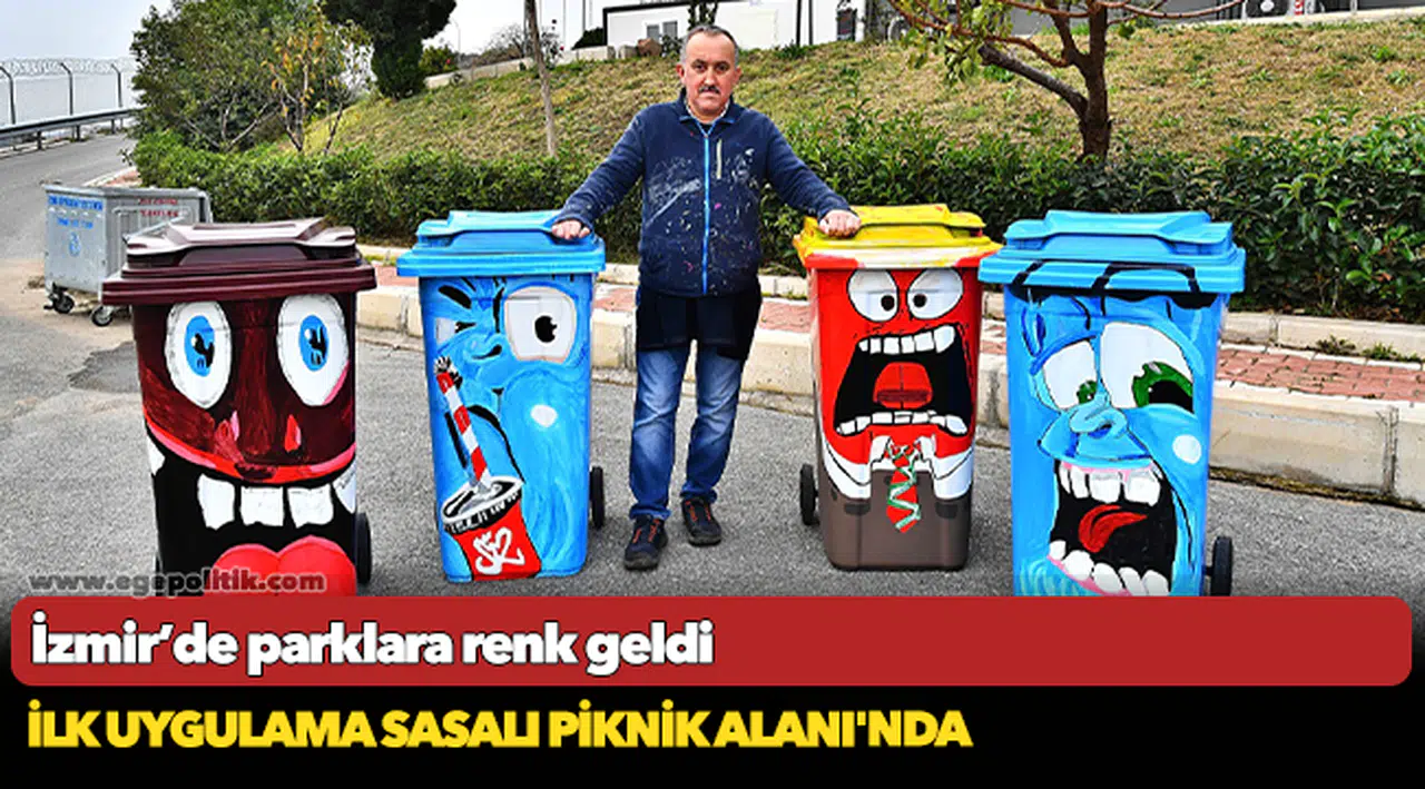 İzmir’de parklara renk geldi