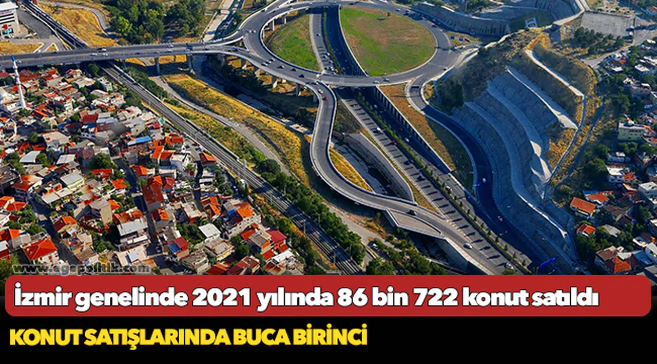 İzmir genelinde 2021 yılında 86 bin 722 konut satıldı