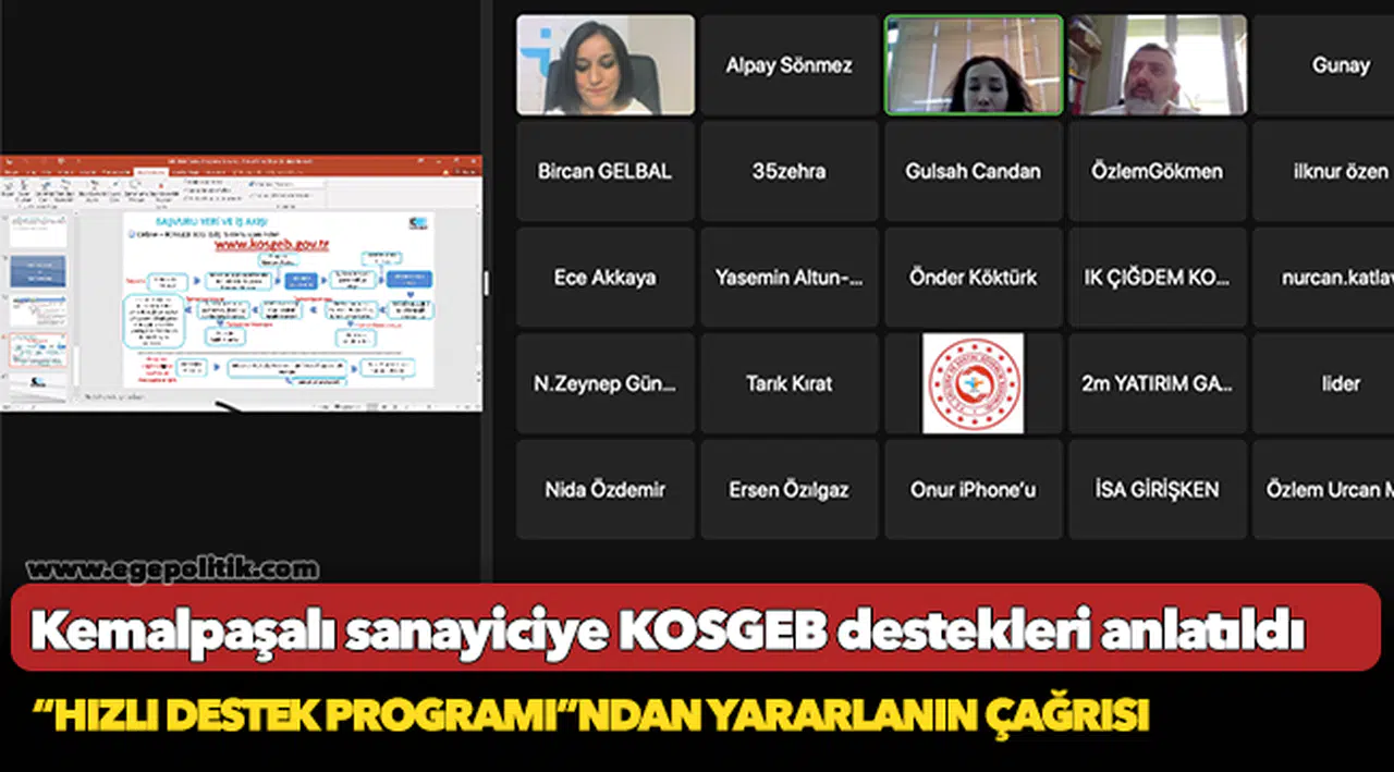 Kemalpaşalı sanayiciye KOSGEB destekleri anlatıldı