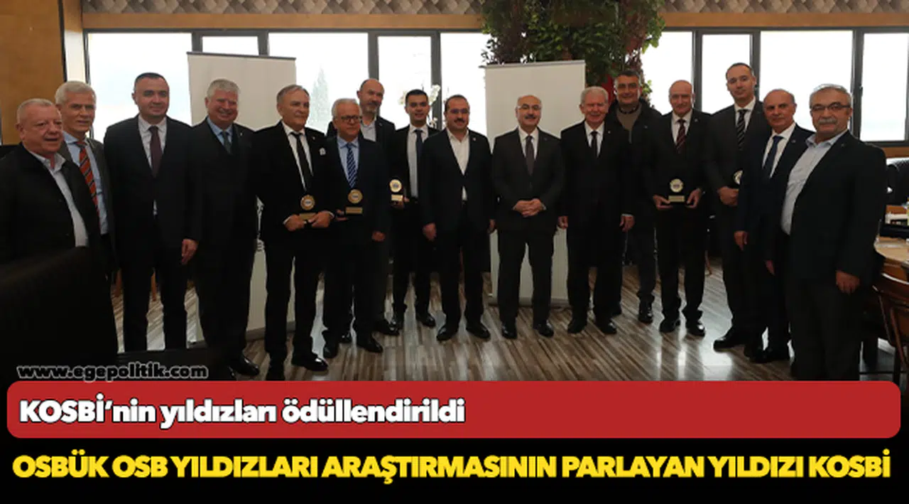 KOSBİ’nin yıldızları ödüllendirildi