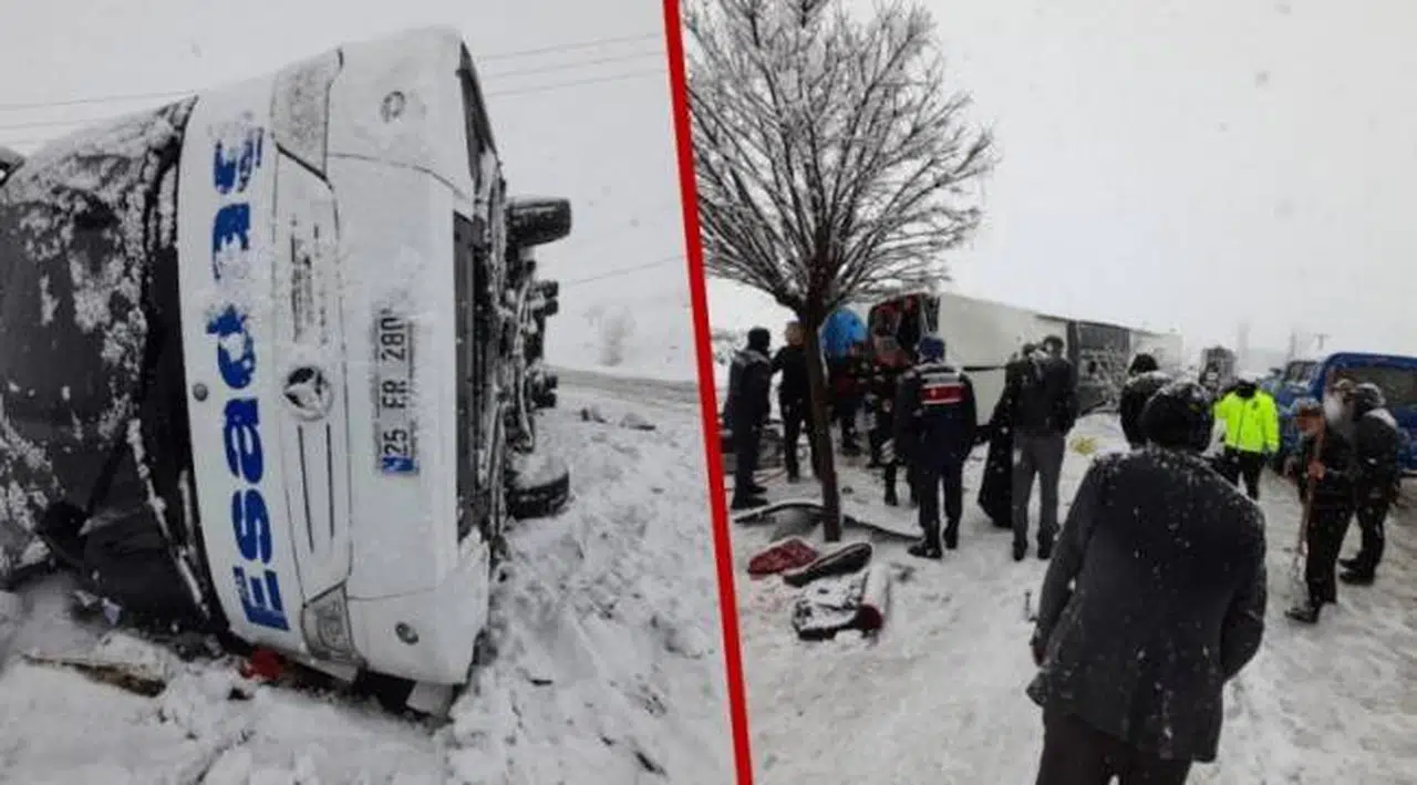 Tokat'ta yolcu otobüsü devrildi: Ölü ve yaralılar var