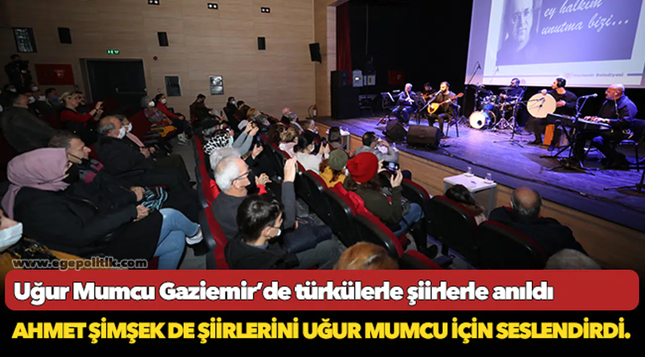 Uğur Mumcu Gaziemir’de türkülerle şiirlerle anıldı