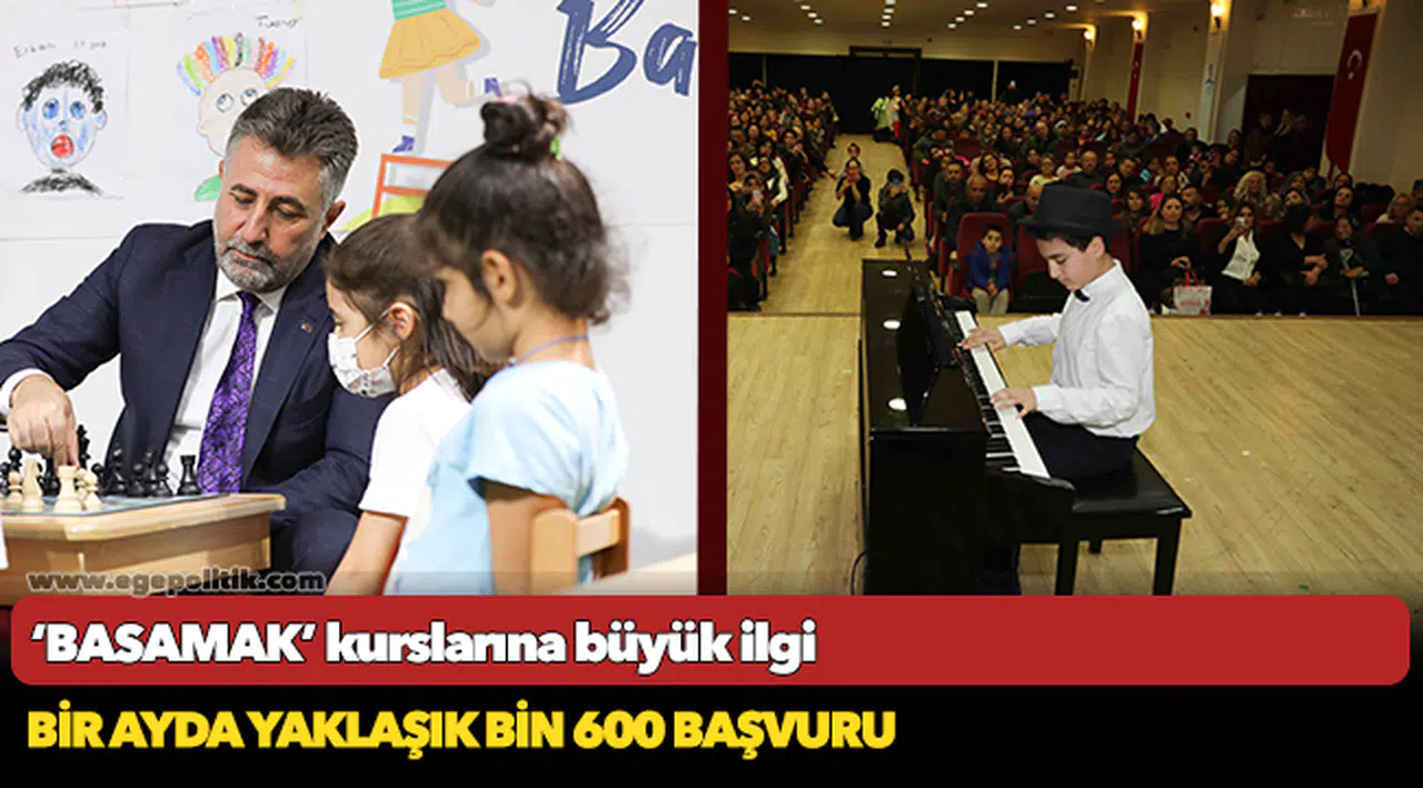 ‘BASAMAK’ kurslarına büyük ilgi  Bir ayda yaklaşık bin 600 başvuru