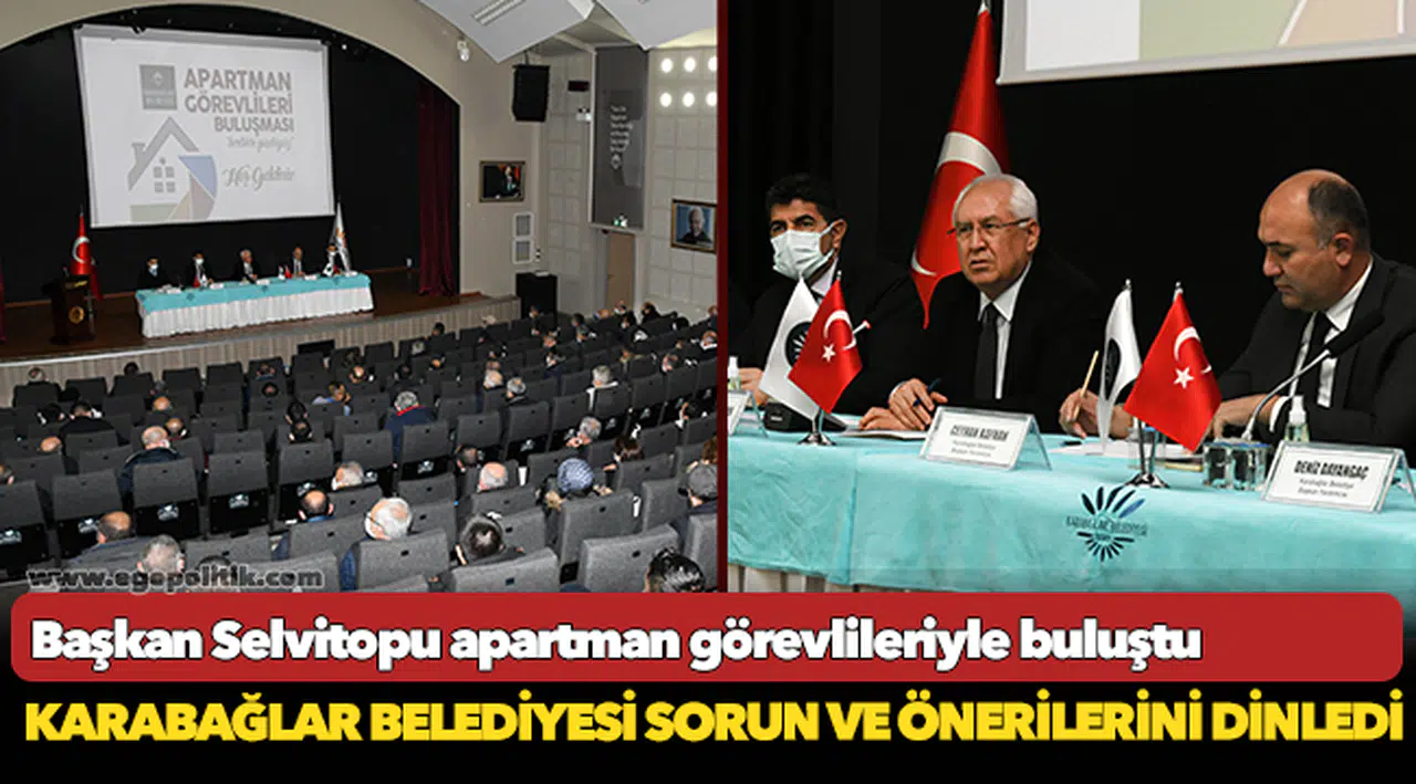 Başkan Selvitopu apartman görevlileriyle buluştu
