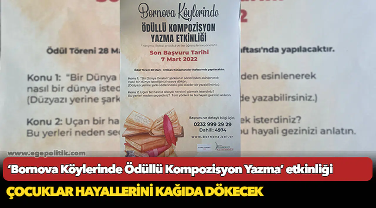 ‘Bornova Köylerinde Ödüllü Kompozisyon Yazma’ etkinliği