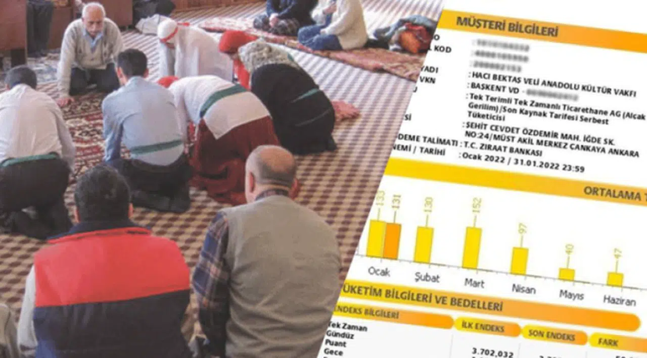 Cemevi'ne 11 bin liralık elektrik faturası: Diyanet'in masasında