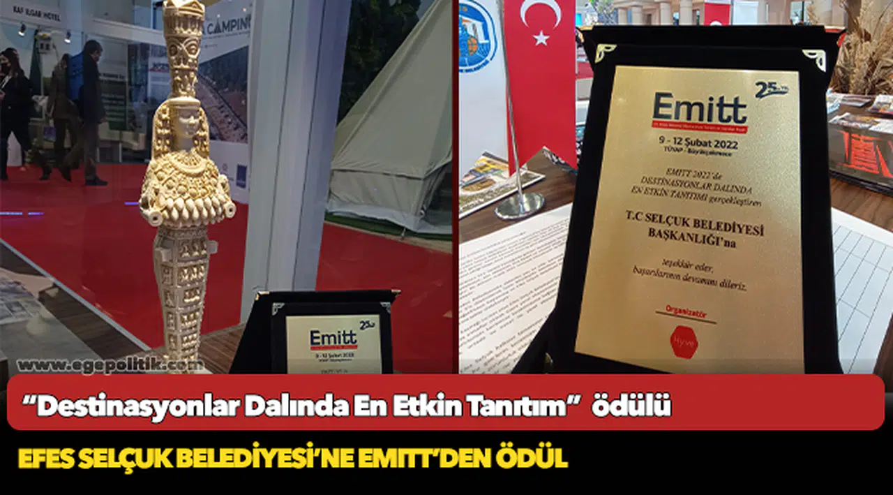 Efes Selçuk Belediyesi’ne EMITT’DEN ödül