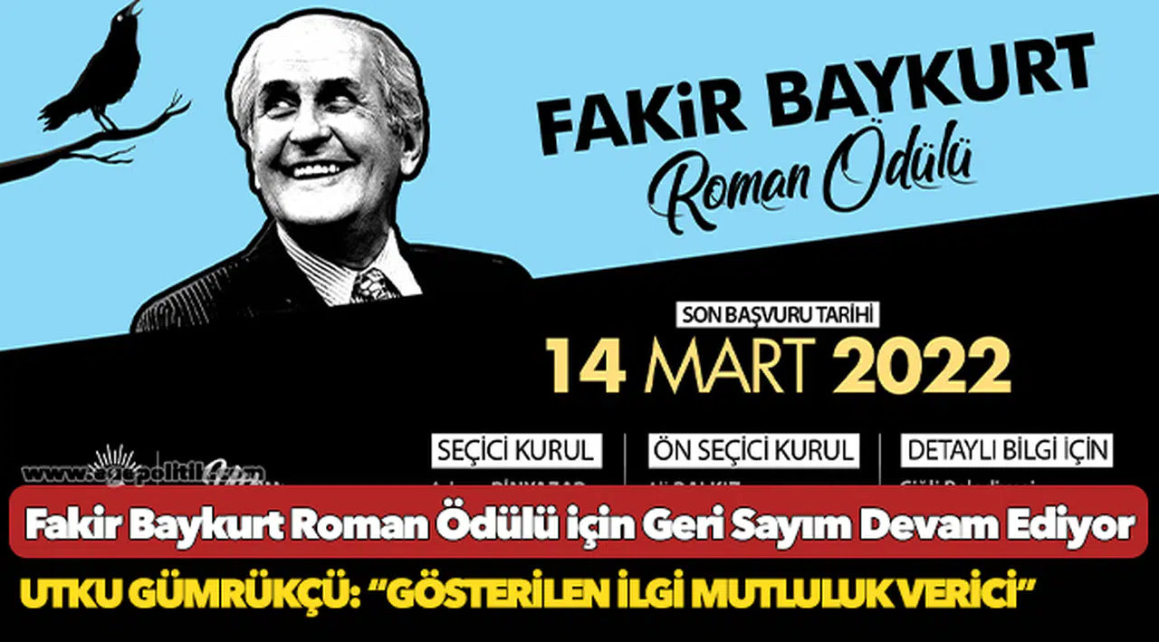 Fakir Baykurt Roman Ödülü için Geri Sayım Devam Ediyor