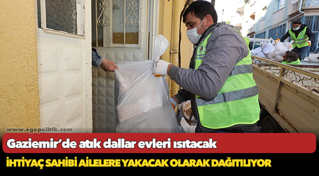 Gaziemir’de atık dallar evleri ısıtacak