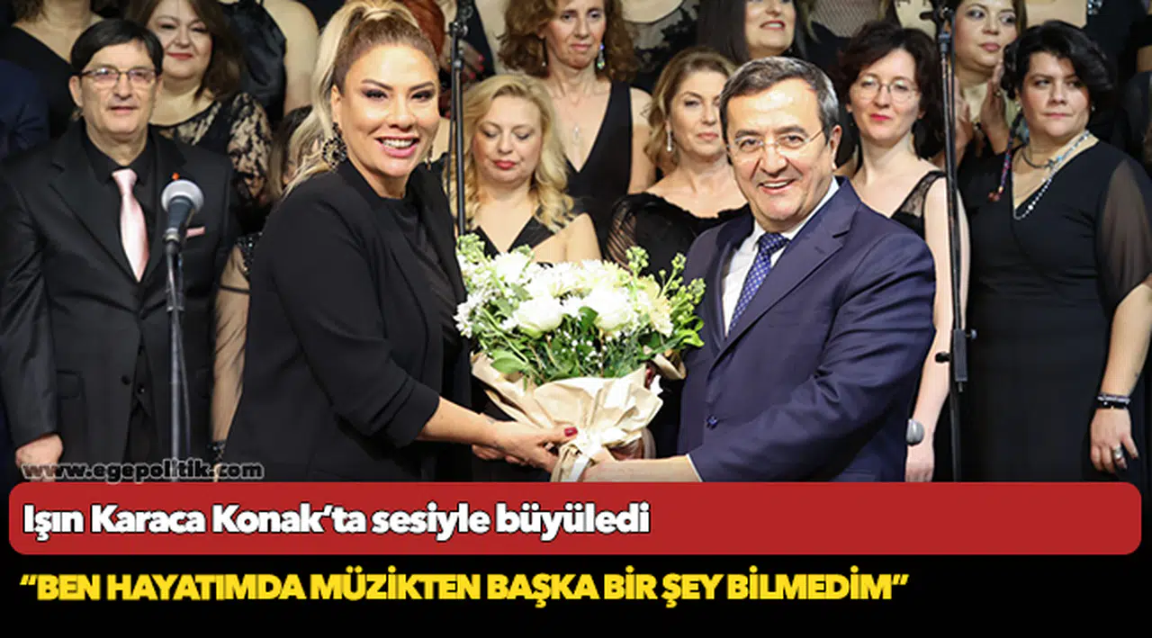 Işın Karaca Konak’ta  sesiyle büyüledi