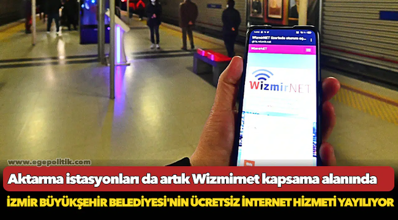 İzmir Büyükşehir Belediyesi'nin ücretsiz internet hizmeti yayılıyor
