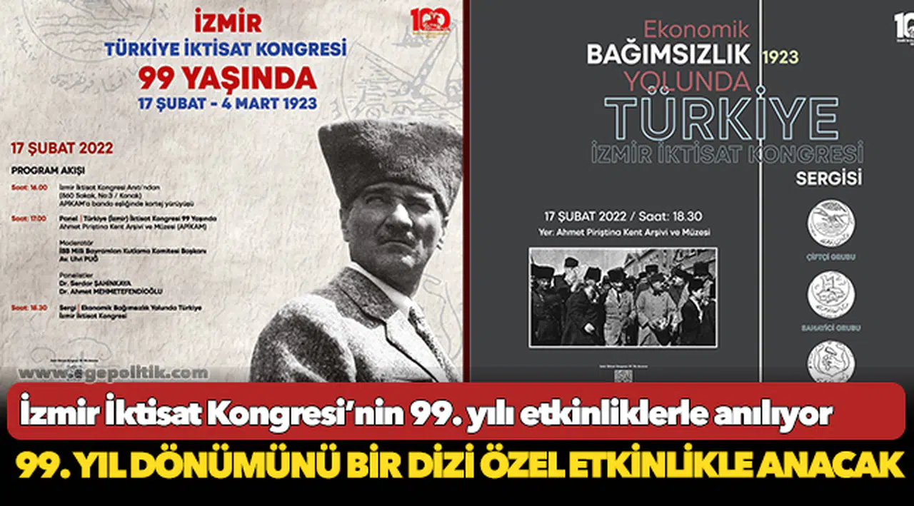 İzmir İktisat Kongresi’nin 99. yılı etkinliklerle anılıyor