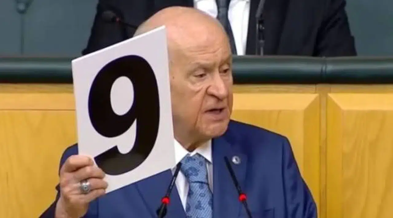MHP lideri Bahçeli: 6 rakamını terse çevirdiğinizde 9 rakamı çıkar. Mesela bakmak değil, görmek