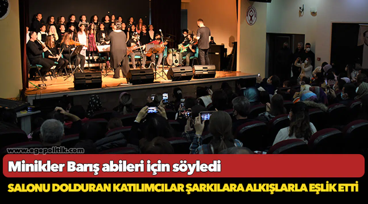 Minikler Barış abileri için söyledi