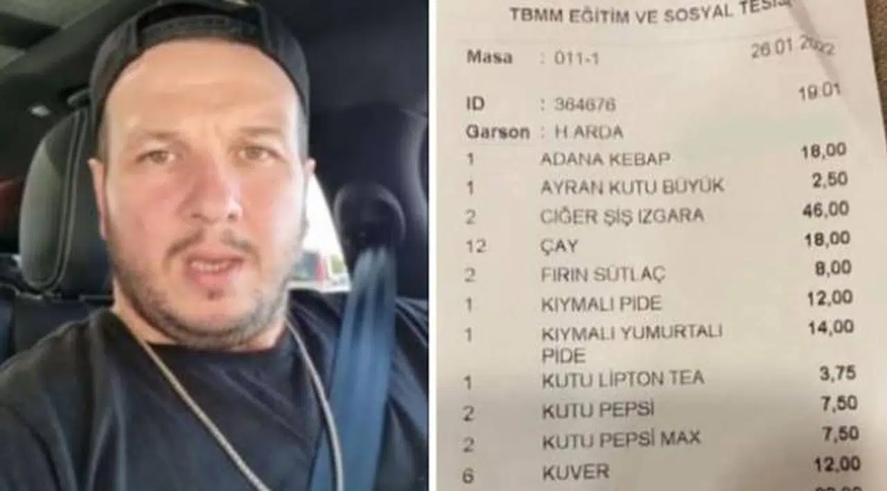 Şahan'dan TBMM adisyonu paylaşımı: Bu gerçek mi?