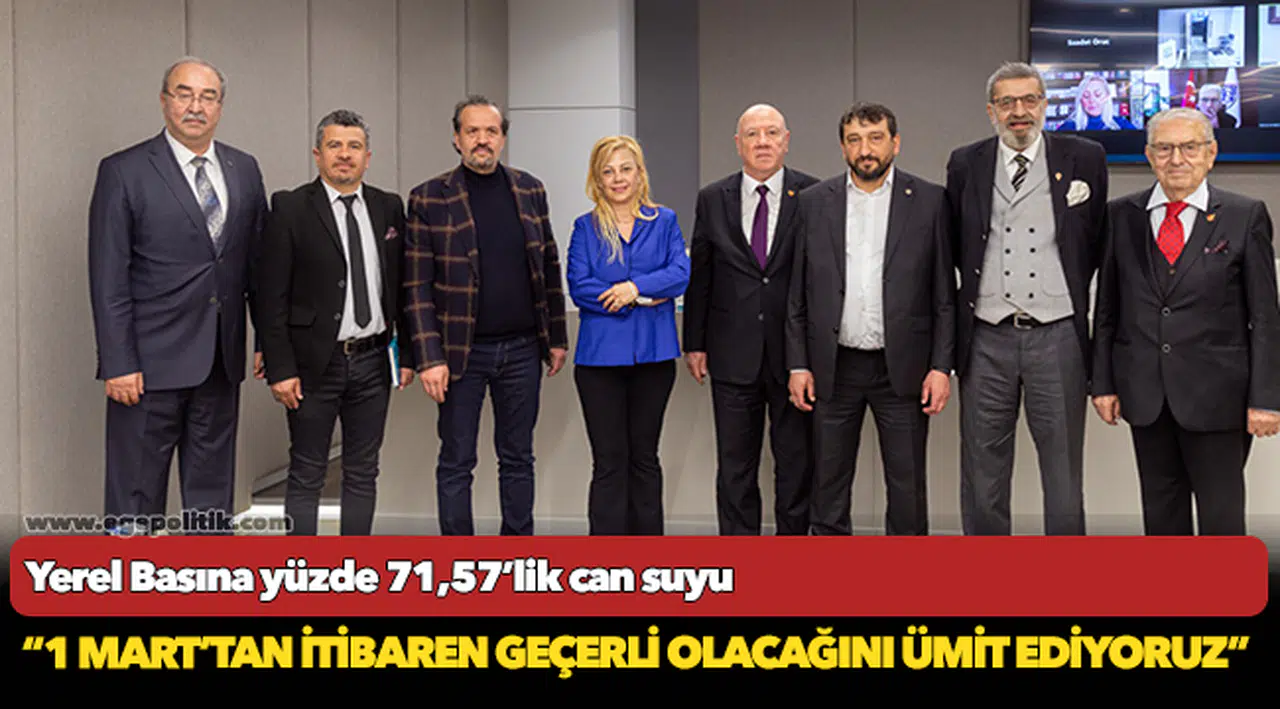 Yerel Basına yüzde 71,57’lik can suyu