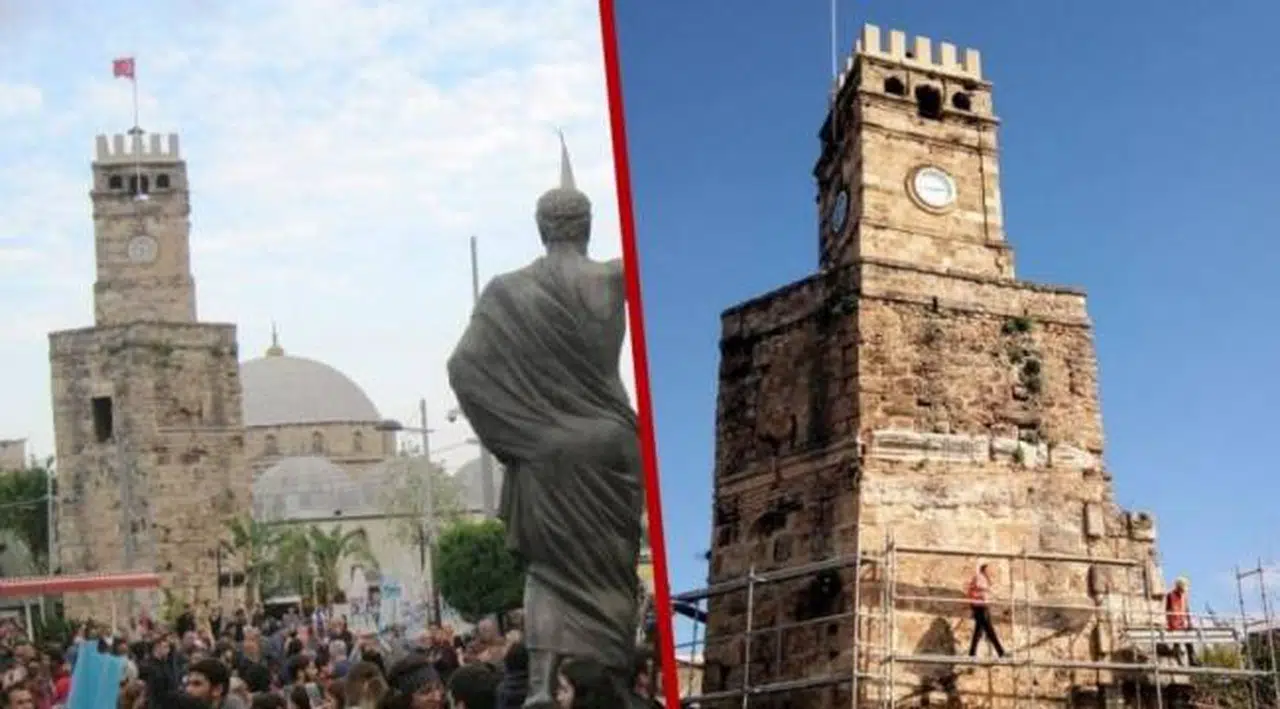 Antalya’nın ünlü saat kulesine kubbe eklenecek