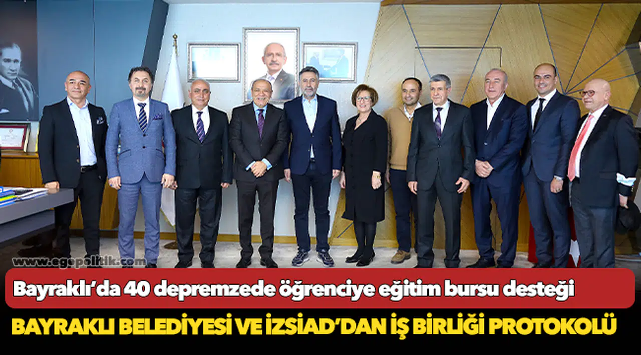 Bayraklı’da 40 depremzede öğrenciye eğitim bursu desteği