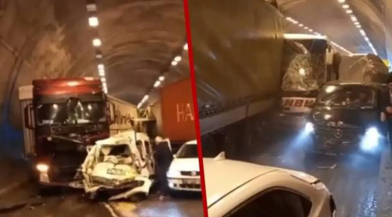 Bolu Dağı Tüneli'nde zincirleme kaza: Çok sayıda yaralı var