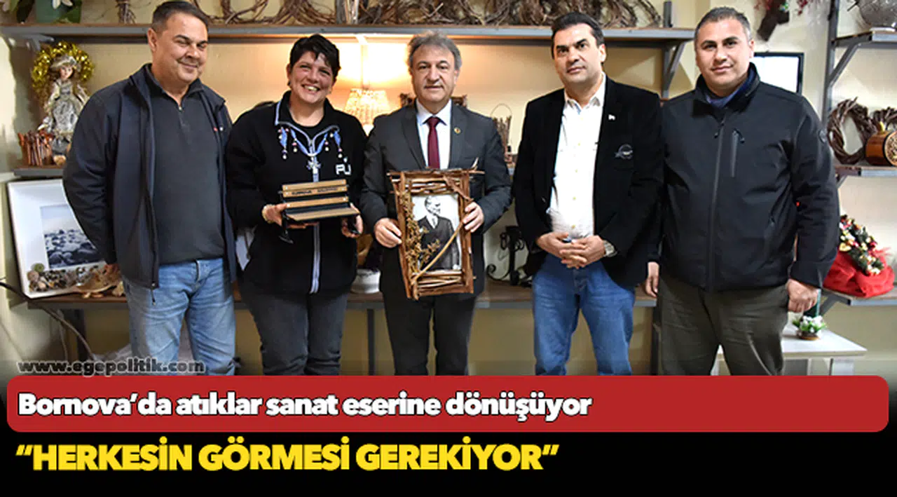 Bornova’da atıklar sanat eserine dönüşüyor