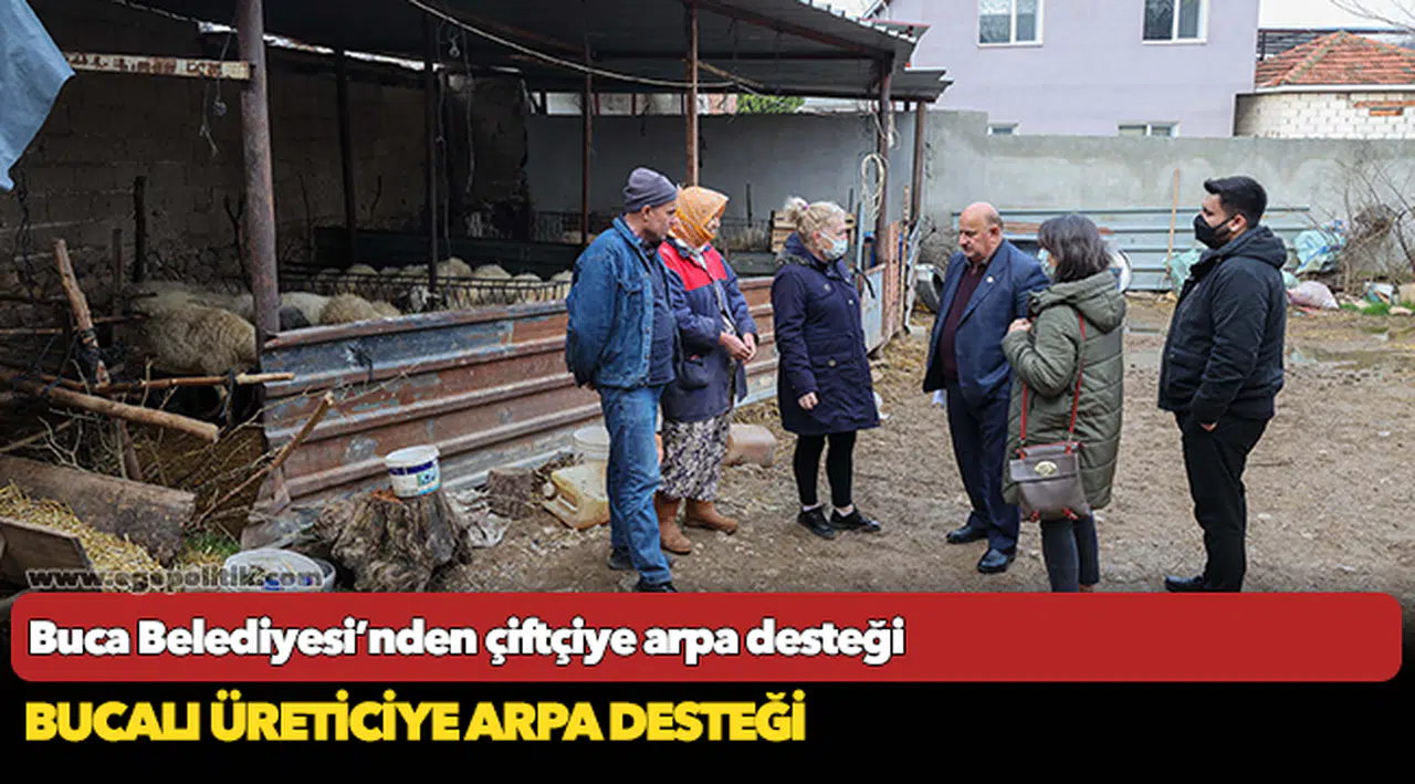 Buca Belediyesi’nden çiftçiye arpa desteği