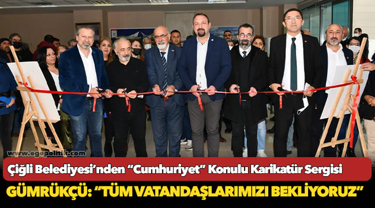 Çiğli Belediyesi’nden “Cumhuriyet” Konulu Karikatür Sergisi