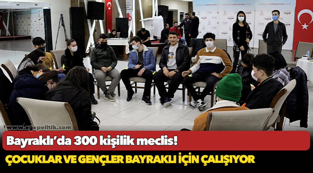 Çocuklar ve gençler Bayraklı için çalışıyor