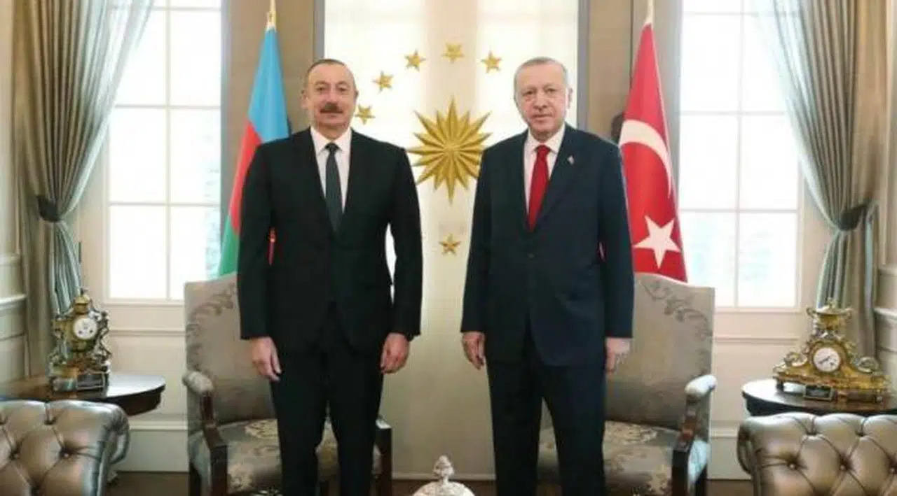 Erdoğan, Aliyev'le Çankaya Köşkü'nde görüştü